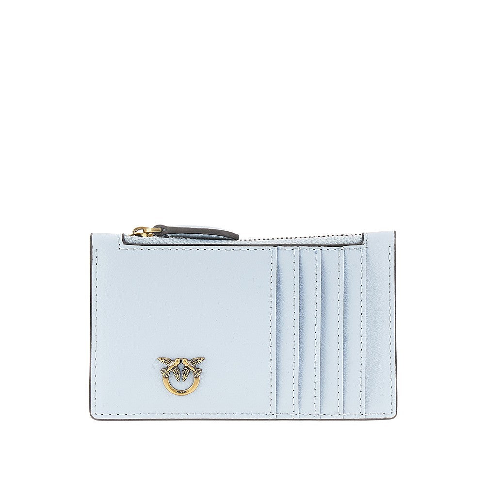 'Love Birds' leather cardholder