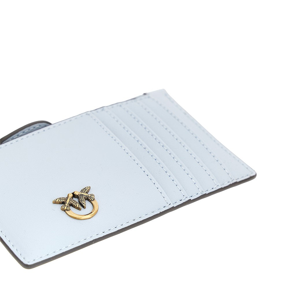 'Love Birds' leather cardholder