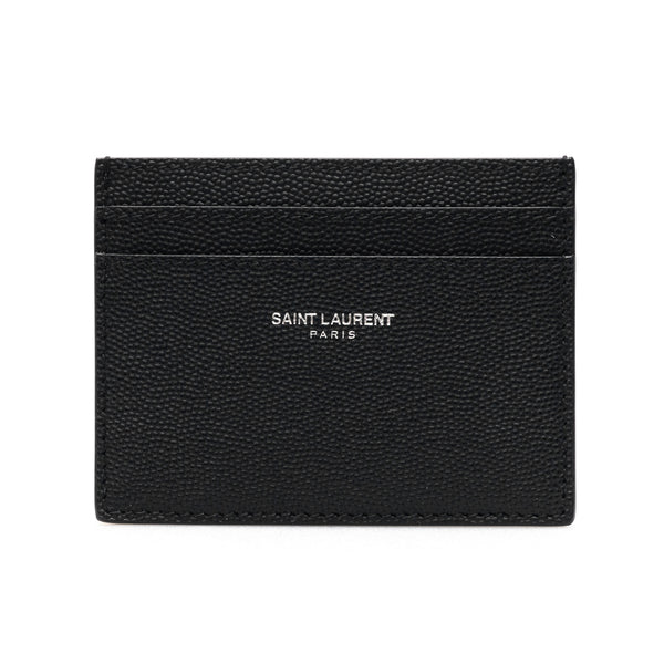 Grain de Poudre leather cardholder