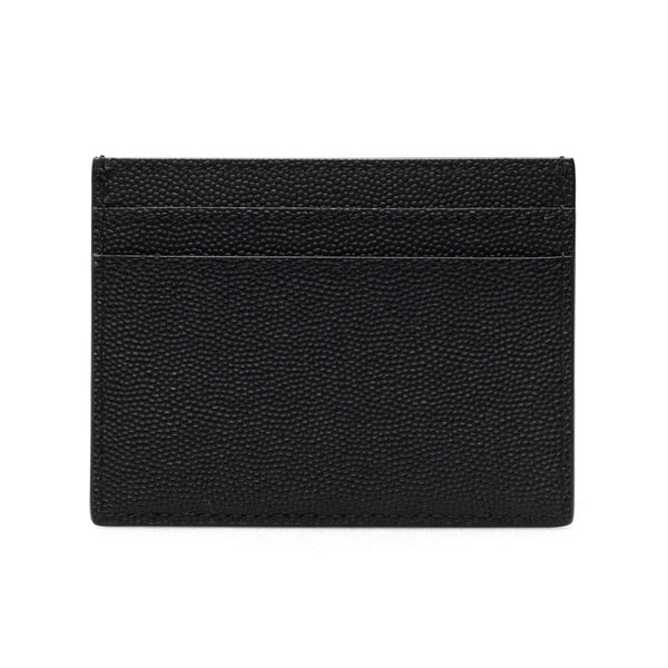 Grain de Poudre leather cardholder