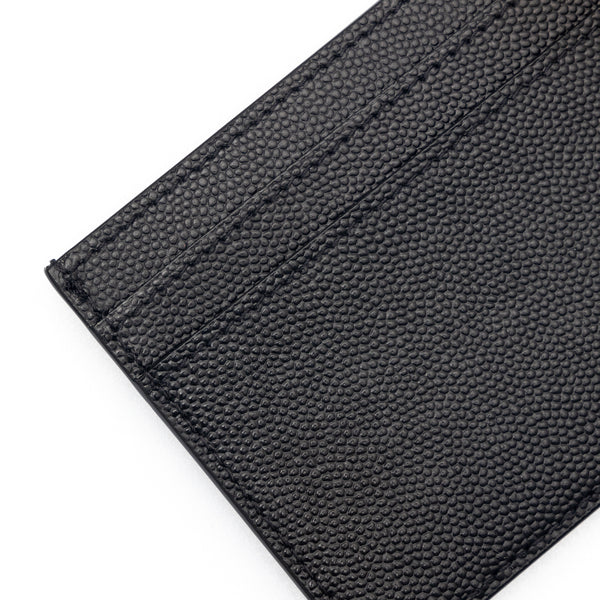 Grain de Poudre leather cardholder
