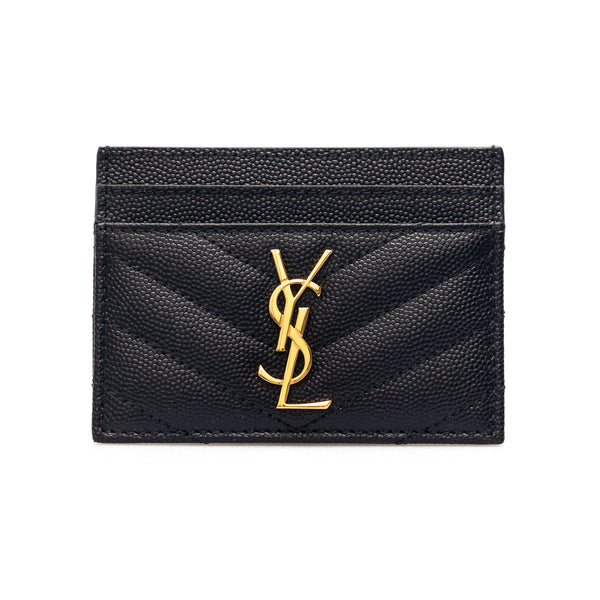 Grain de Poudre leather cardholder