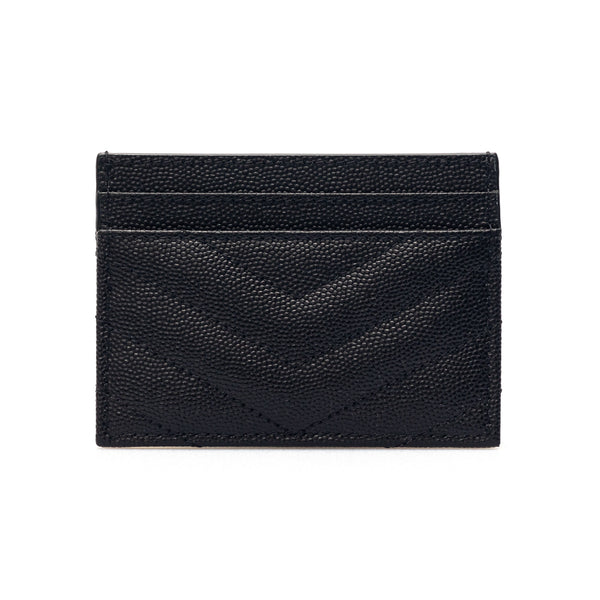 Grain de Poudre leather cardholder