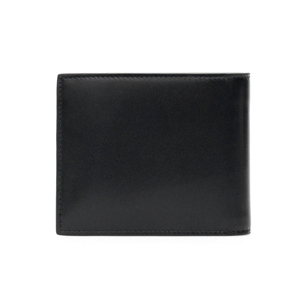 Portafoglio bi-fold in pelle con monogram