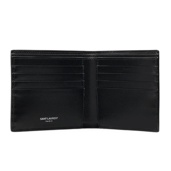 Smooth leather bi-fold wallet