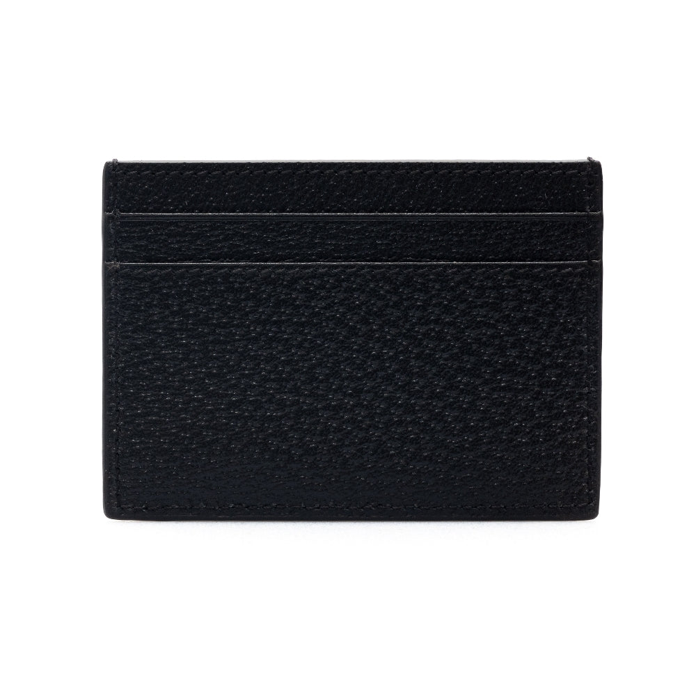 Leather cardholder with horsebit detail