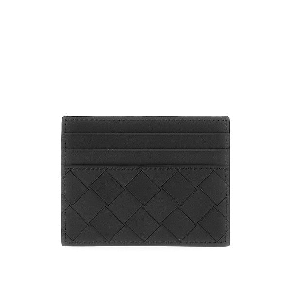 Intrecciato leather cardholder
