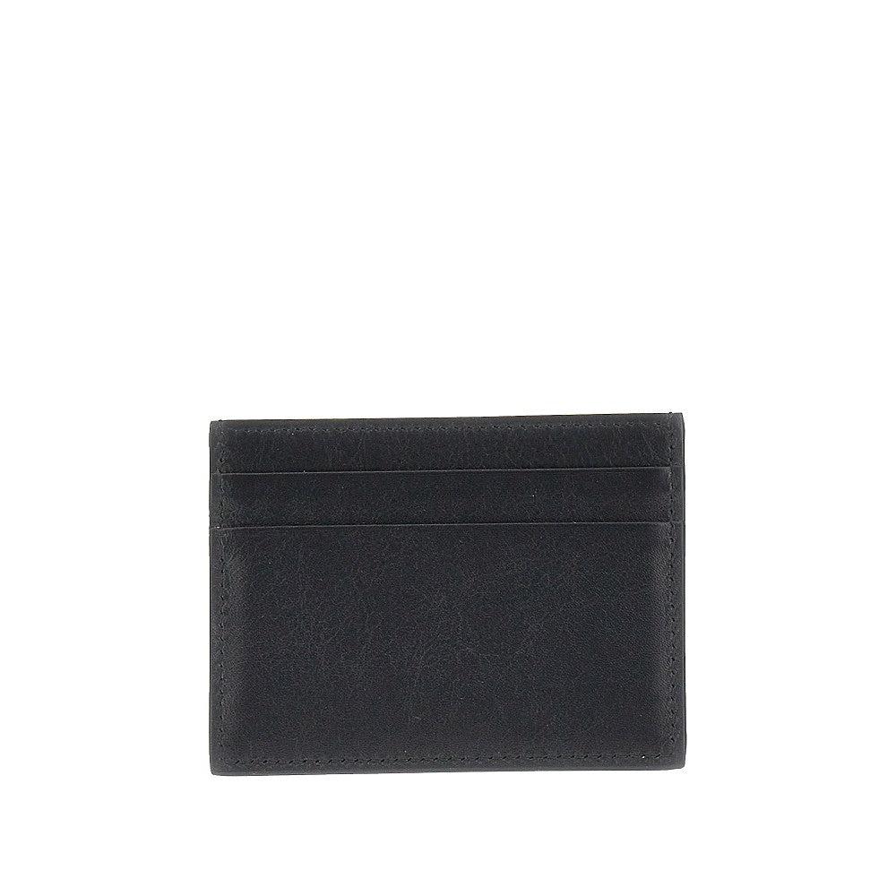 Leather cardholder with DG logo