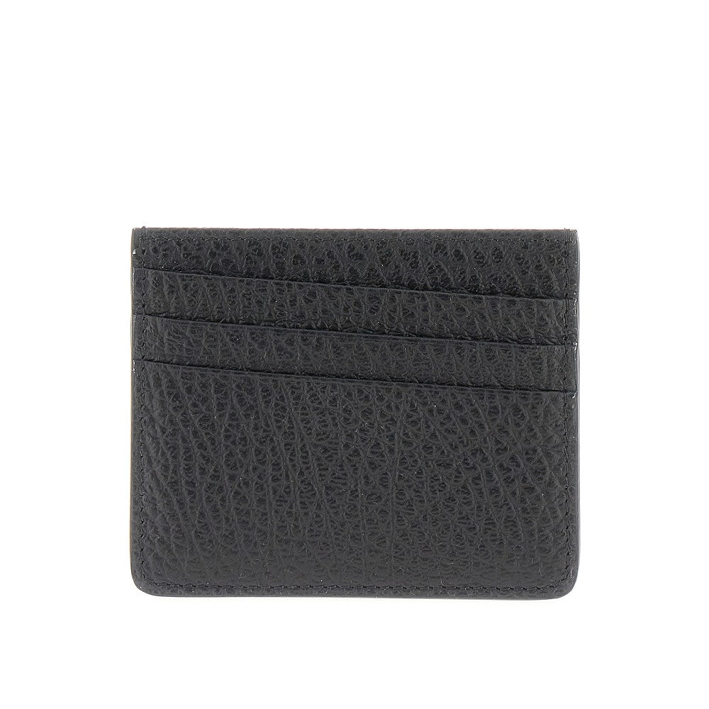 Portacarte in pelle granata 'Four Stitches'
