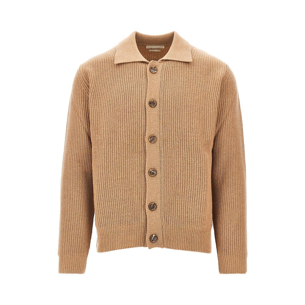 Cardigan in cachemire rigenerato