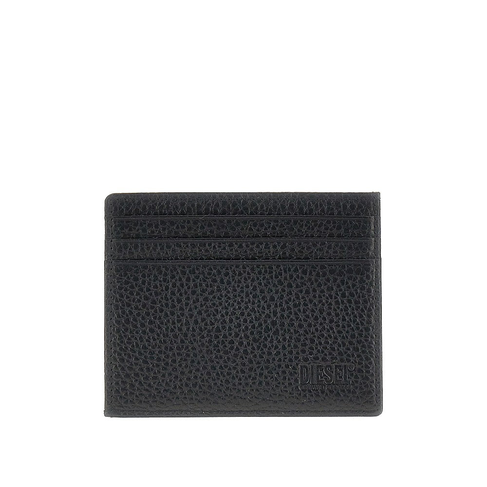 Grained leather cardholder