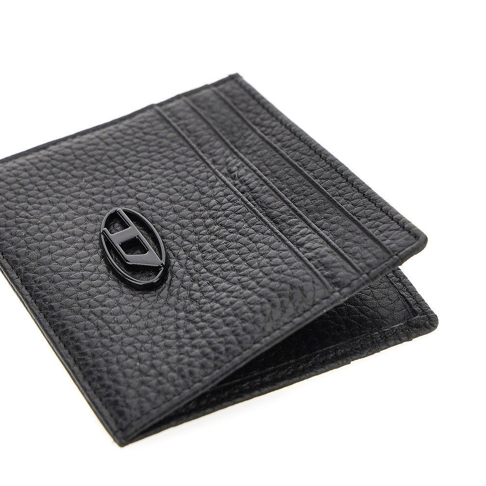 Grained leather cardholder