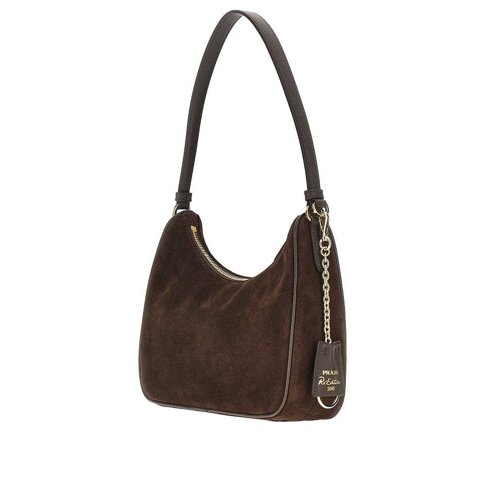 Suede leather 'Prada Re-Edition 2005' bag