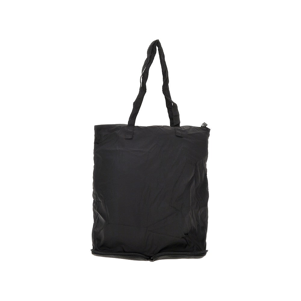 Tote bag ripiegabile in Re-Nylon e pelle