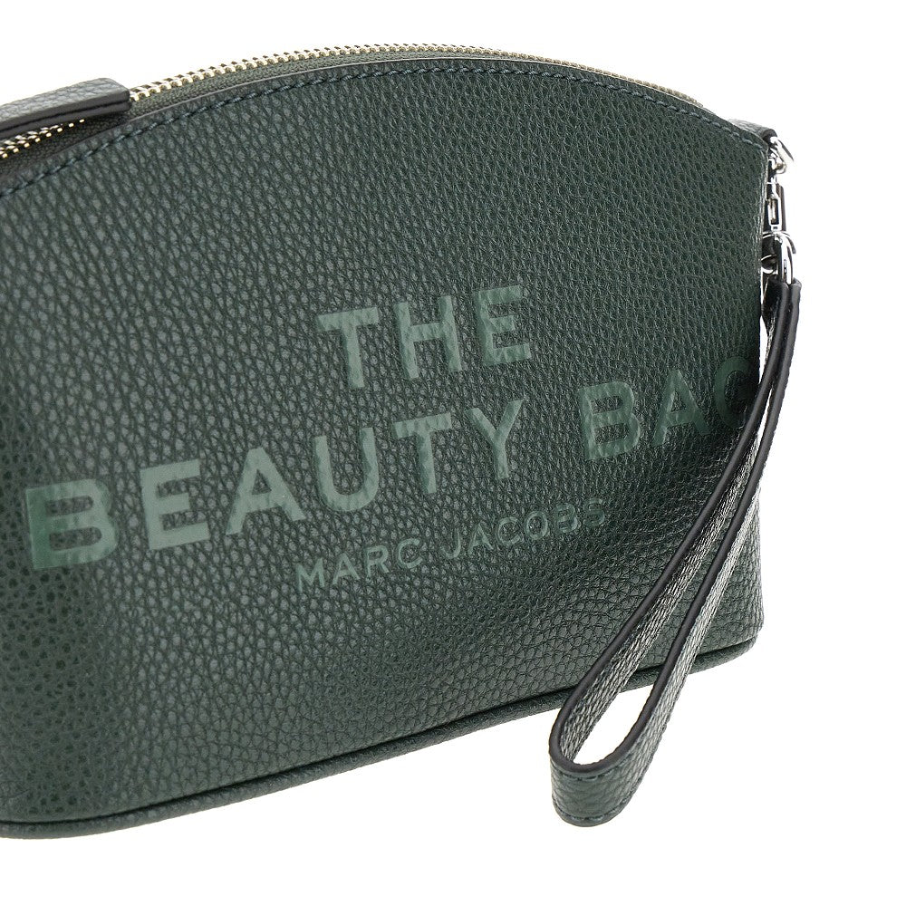 Beauty case in pelle martellata