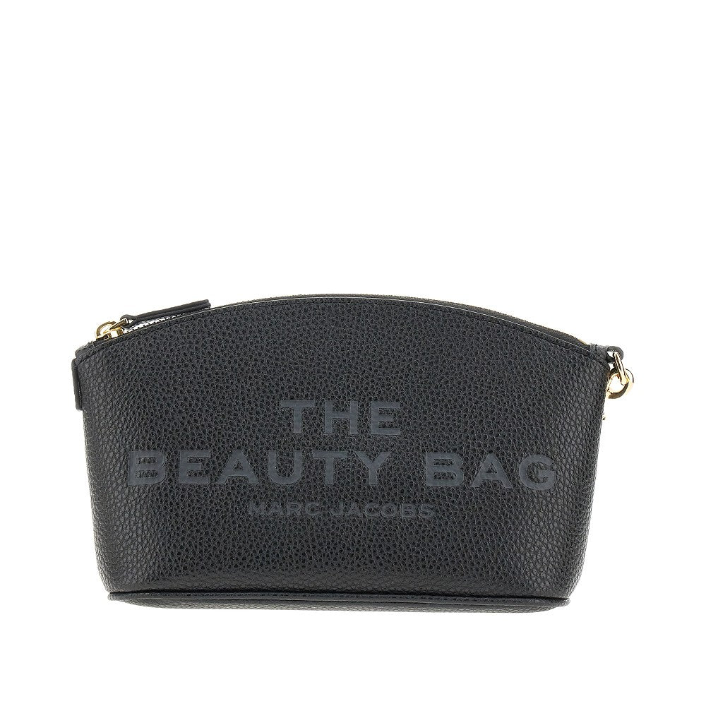 Beauty case in pelle martellata