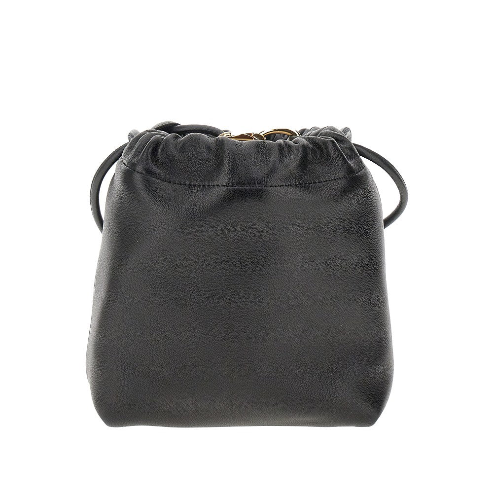 Nappa leather &#39;VLogo Pouf&#39; mini bucket bag