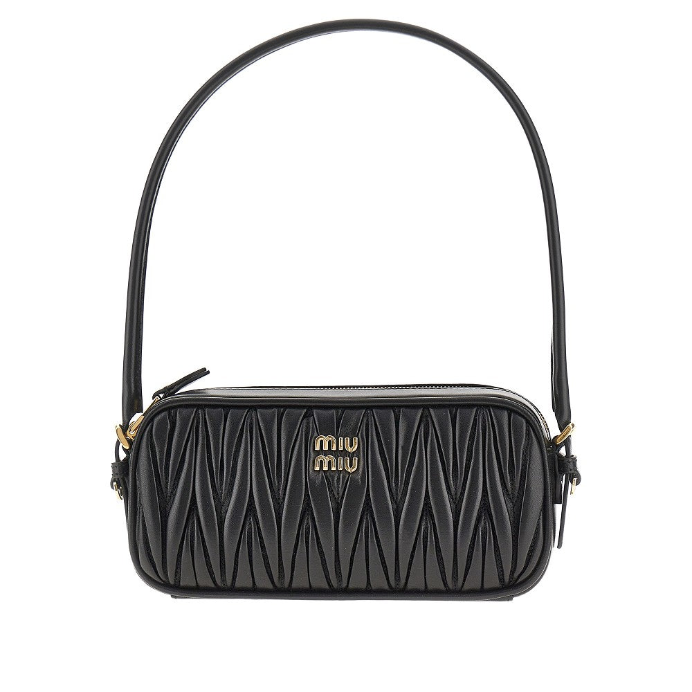 Matelassé nappa leather mini bag