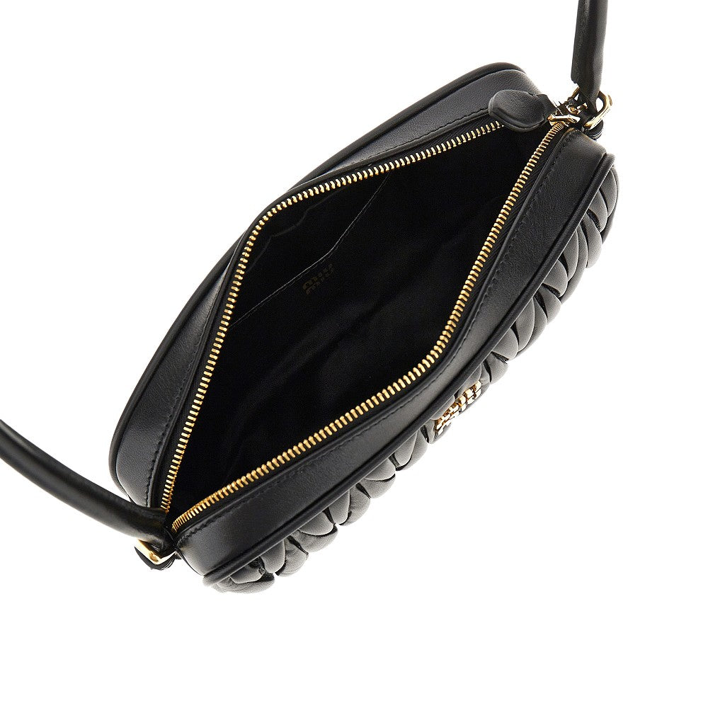 Matelassé nappa leather mini bag