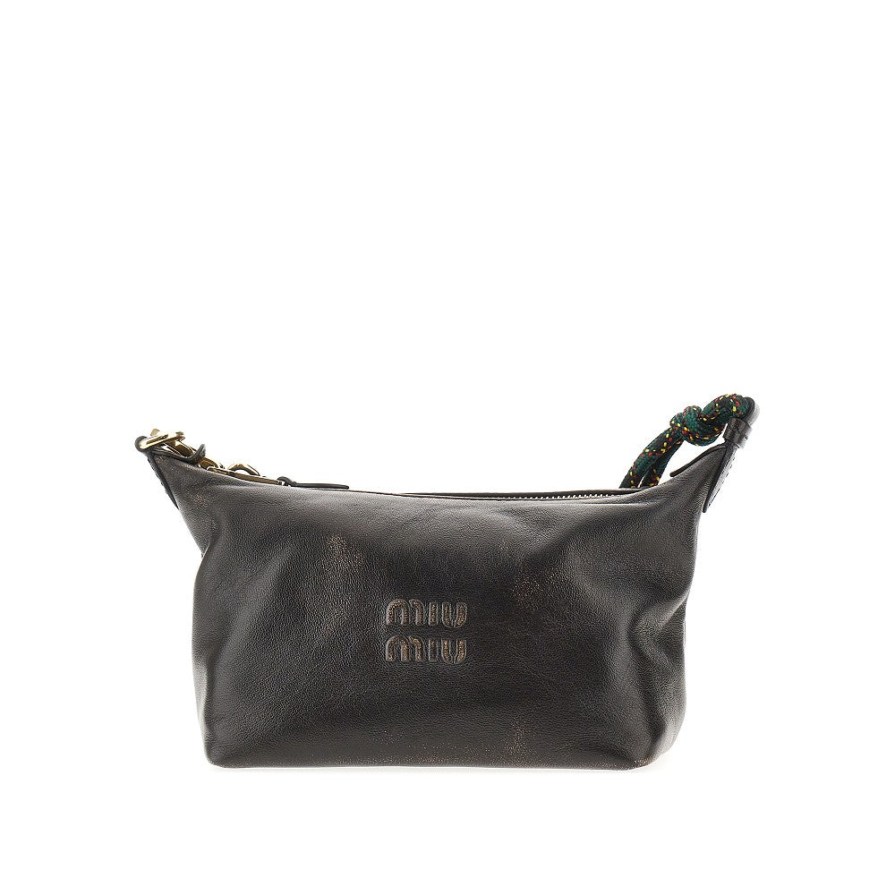Borsa in nappa old con manico in nastro trek