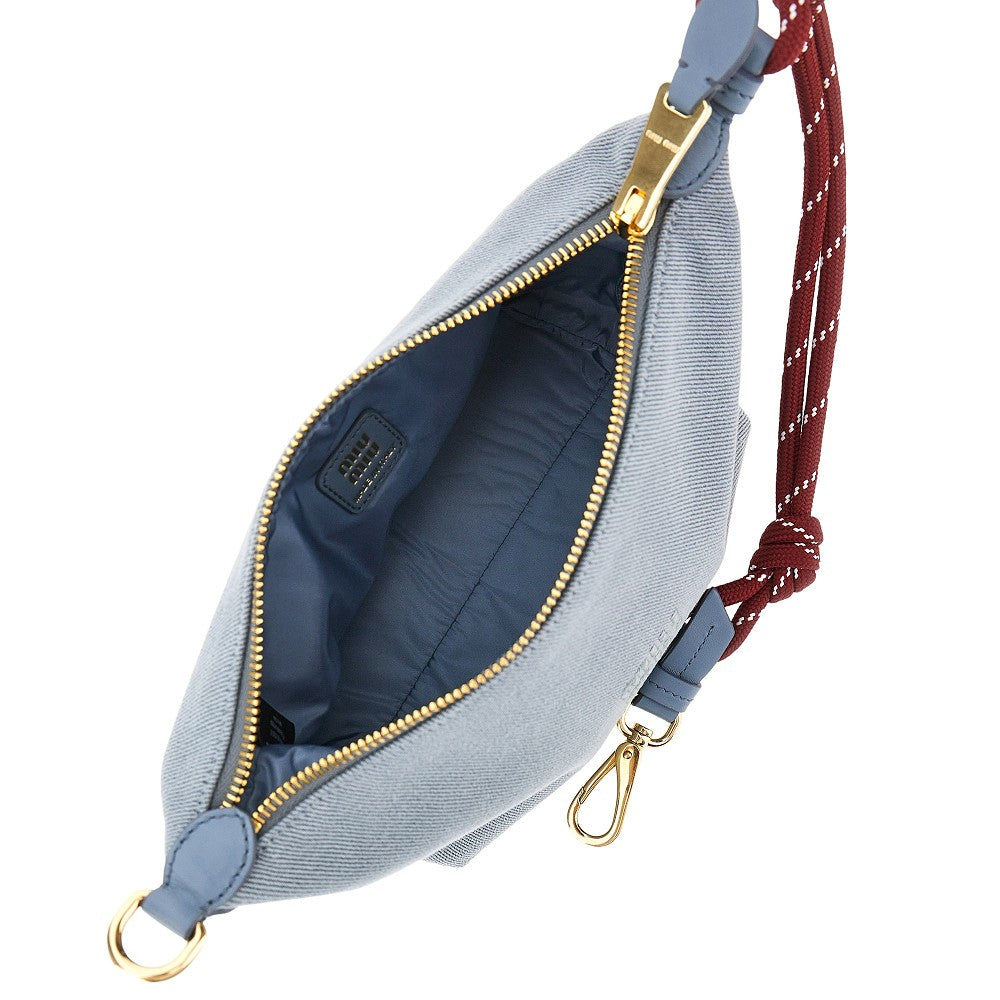 Gabardine bag with trek lace handle