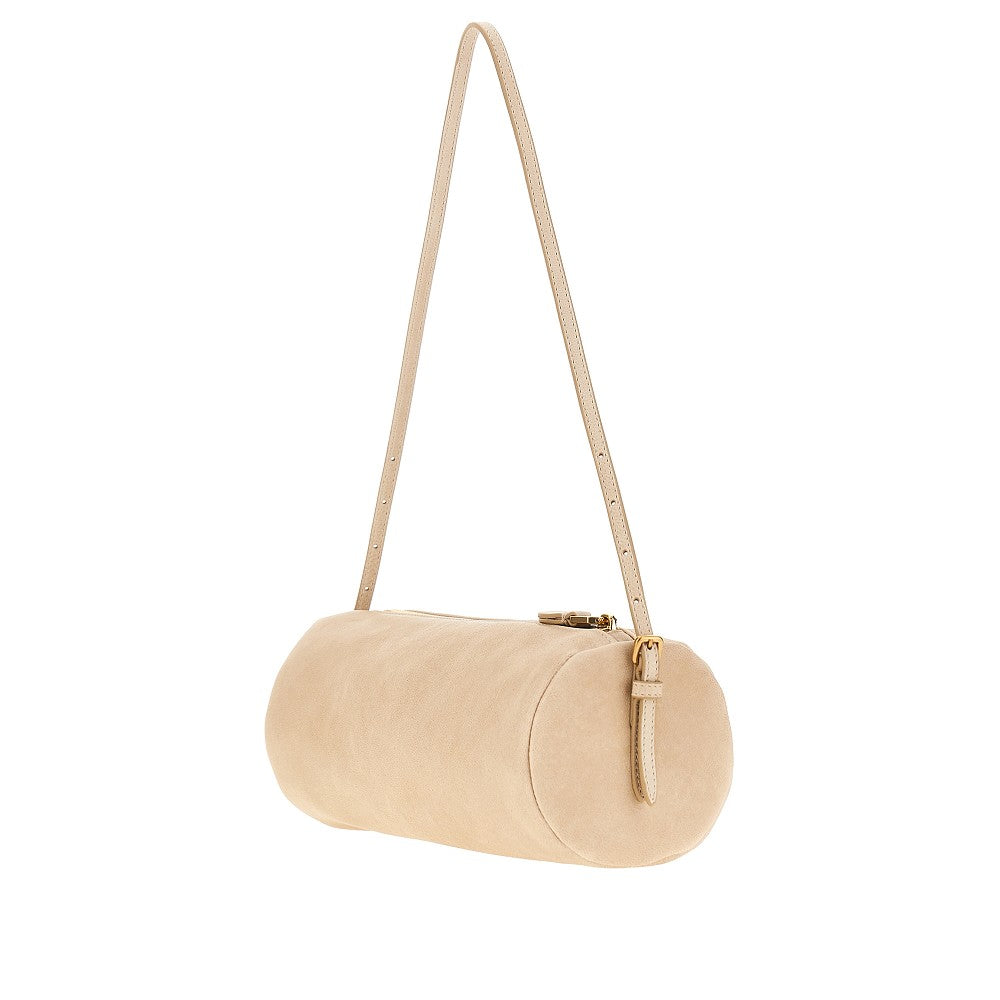 Nappa leather pouch with strap