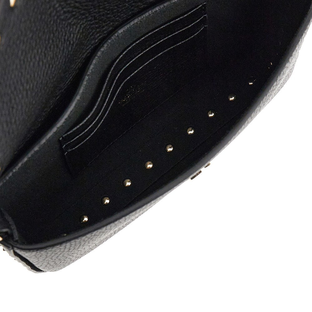 'Rockstud' grain leather mini bag