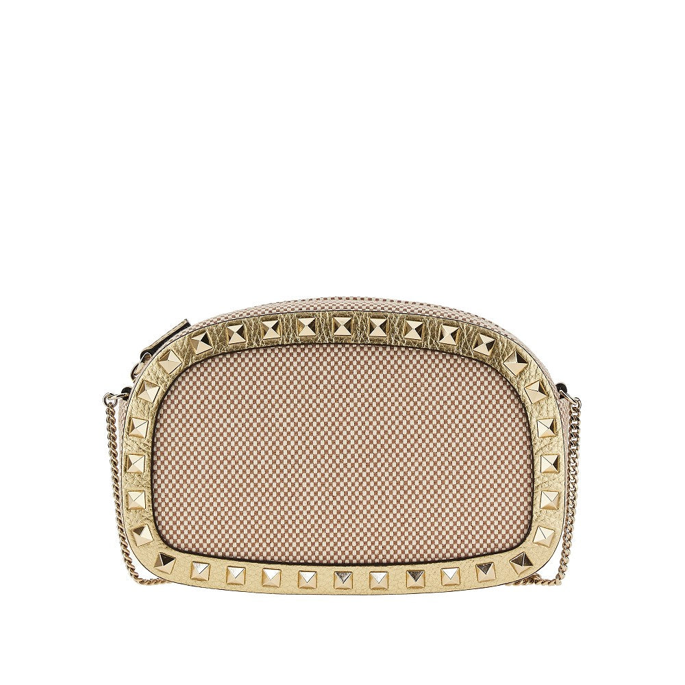 Mini bag a tracolla 'Rockstud' in canvas