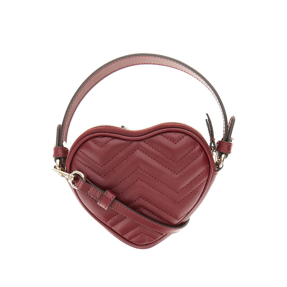 Mini borsa GG Marmont a forma di cuore