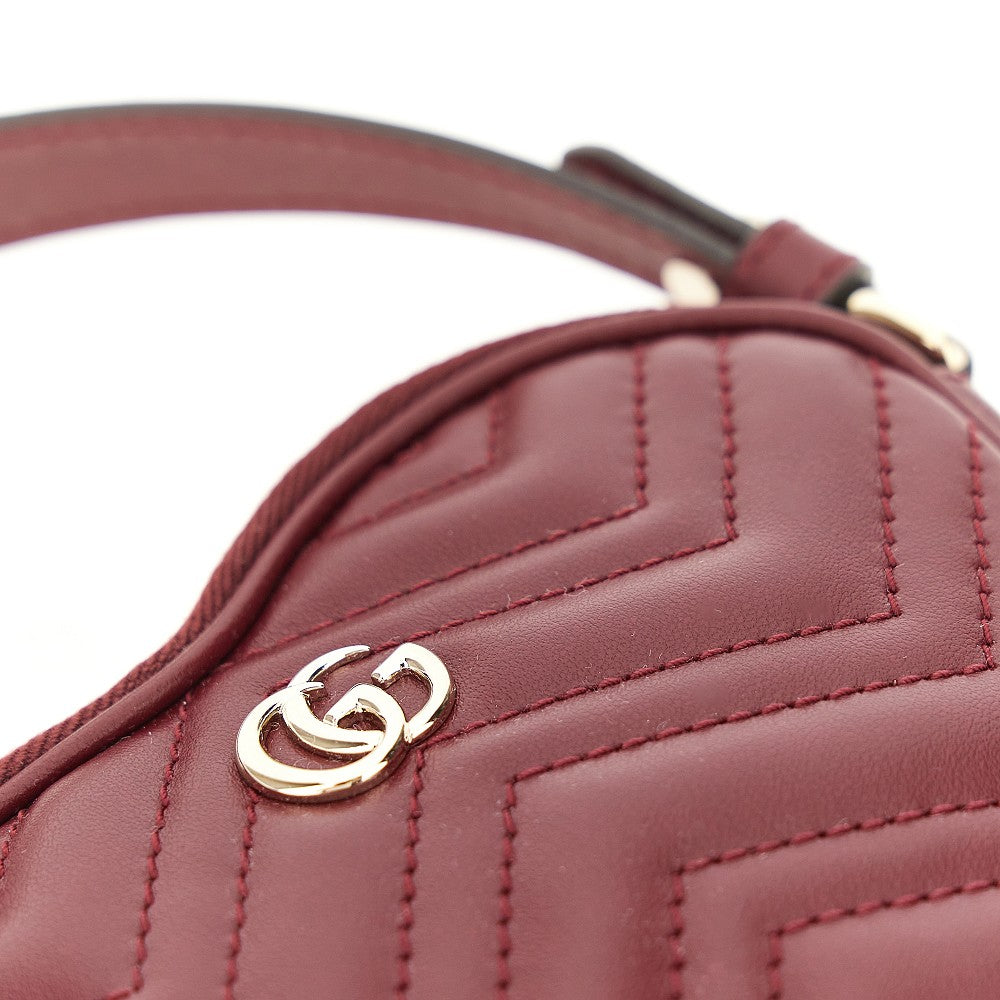 Mini borsa GG Marmont a forma di cuore