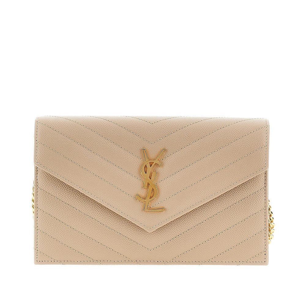 Pochette in pelle con dettaglio Cassandre