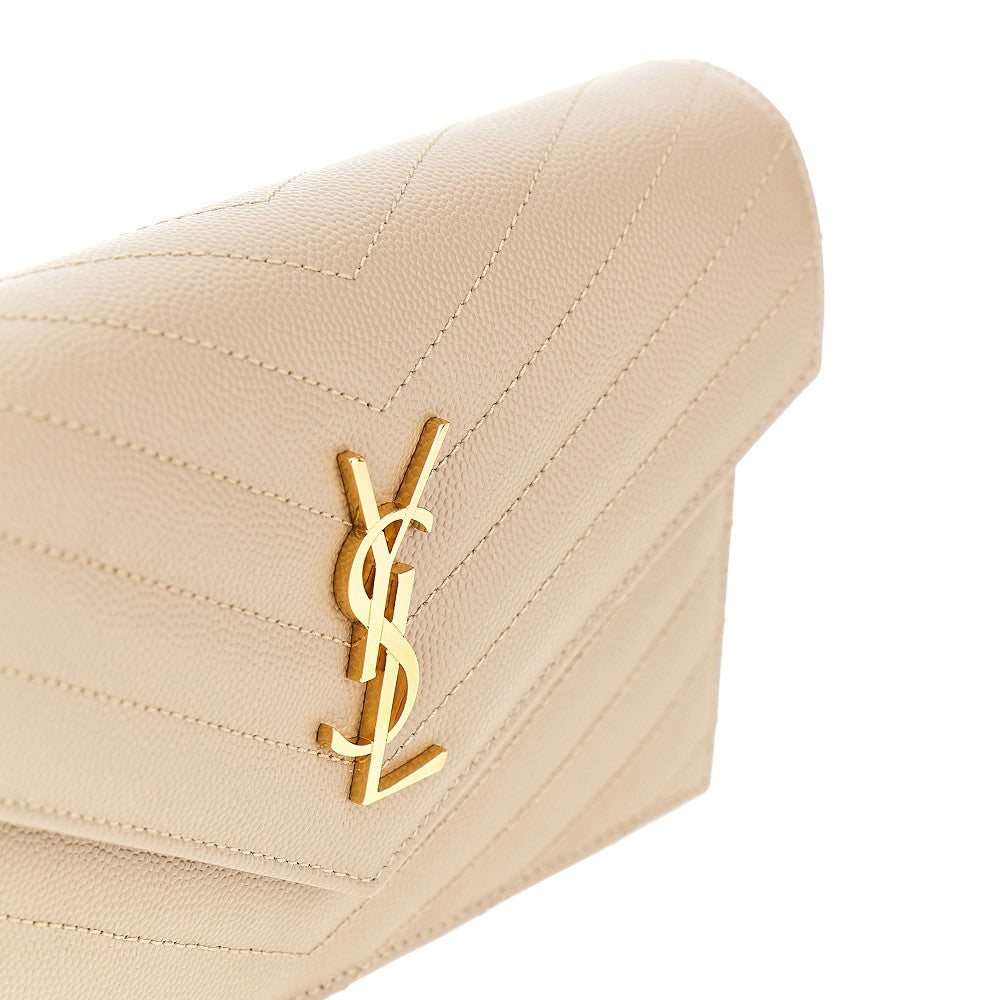 Pochette in pelle con dettaglio Cassandre