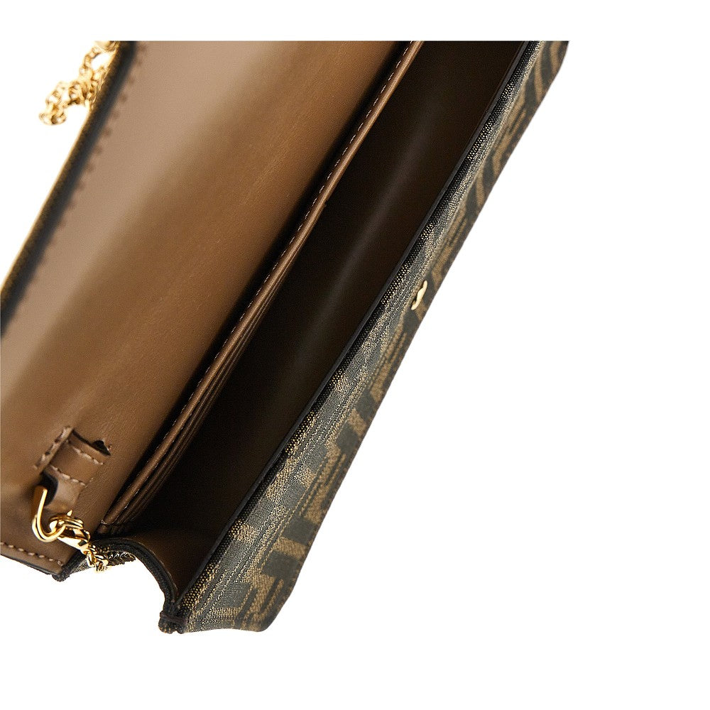 Pochette 'Baguette' in tessuto jacquard FF