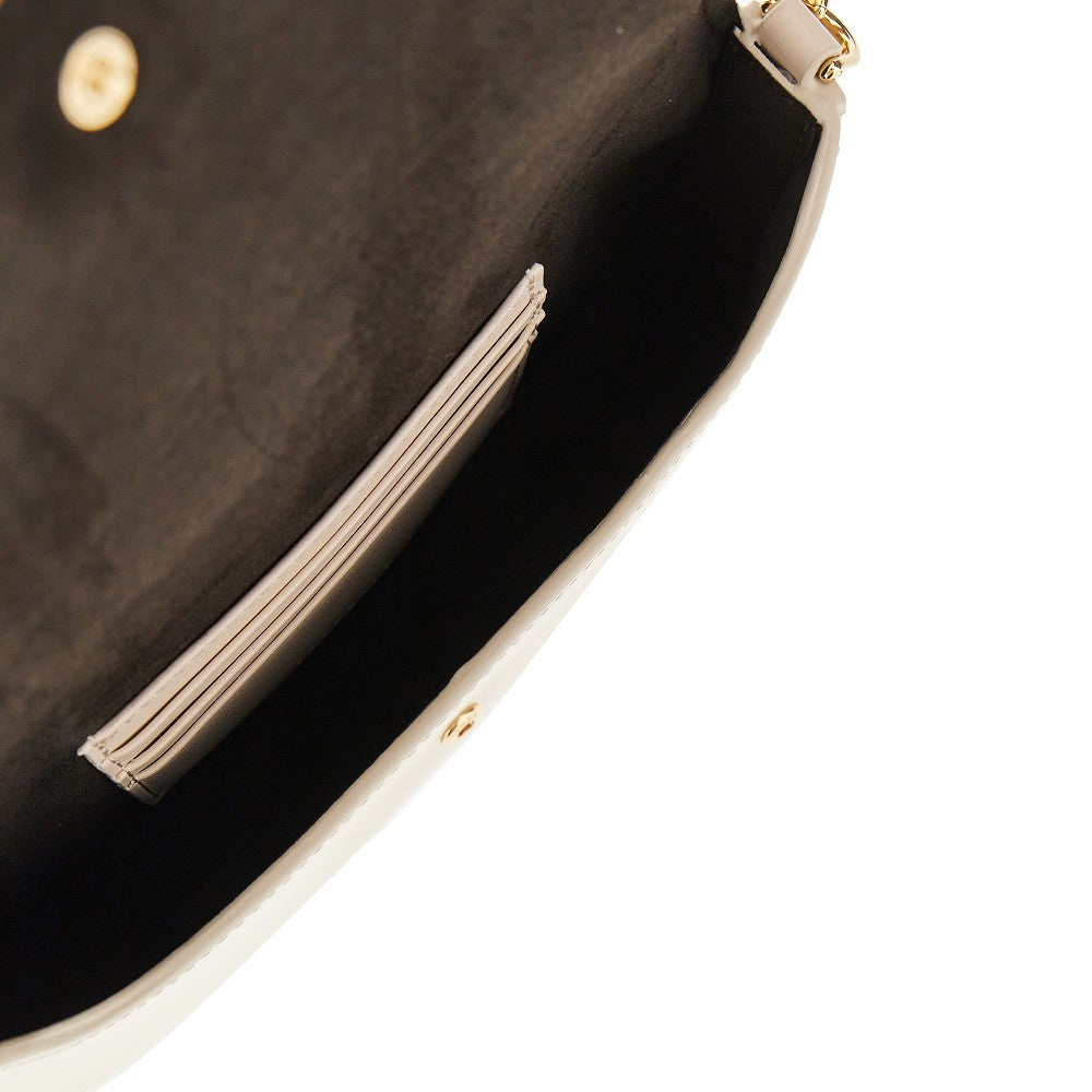 Leather 'Fendigraphy' pouch on chain