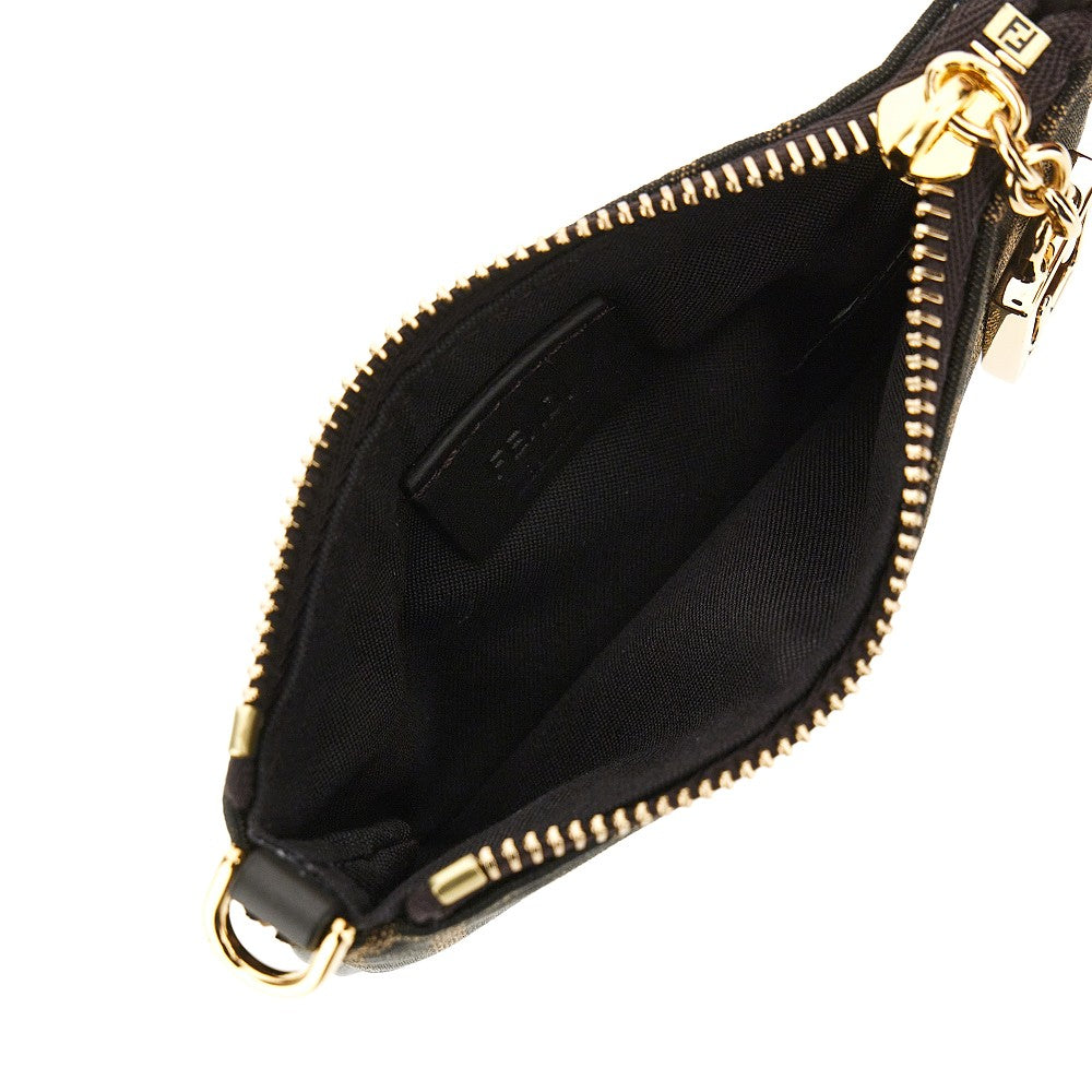 Mini pouch in tessuto jacquard FF