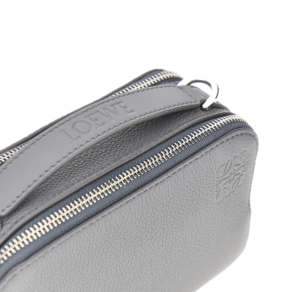 Grained leather mini 'Camera' bag