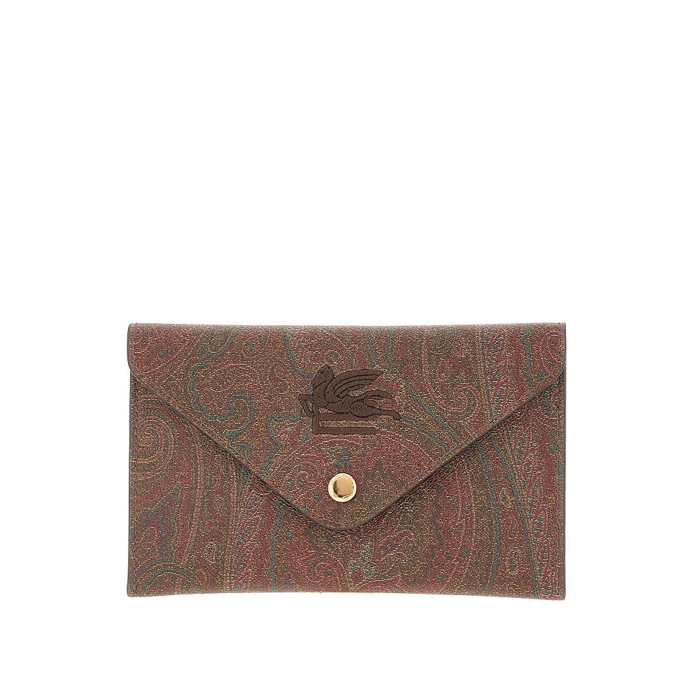 Paisley pouch with Pegaso embroidery