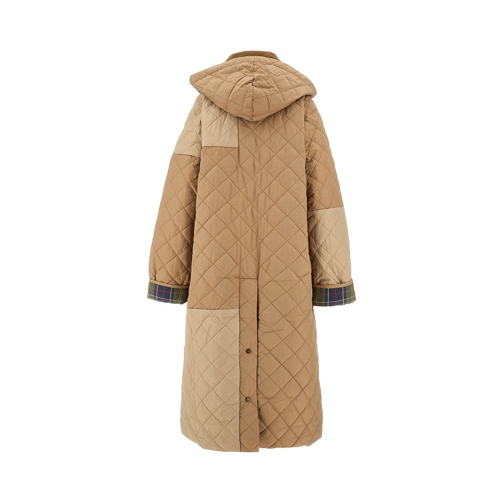 &#39;Burghley&#39; quilted long jacket