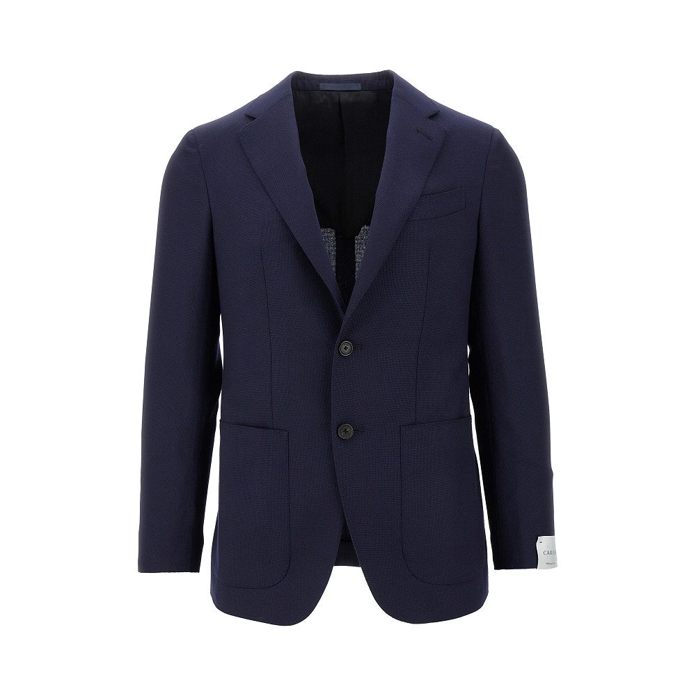 Wool single-brasted tailored jacket
