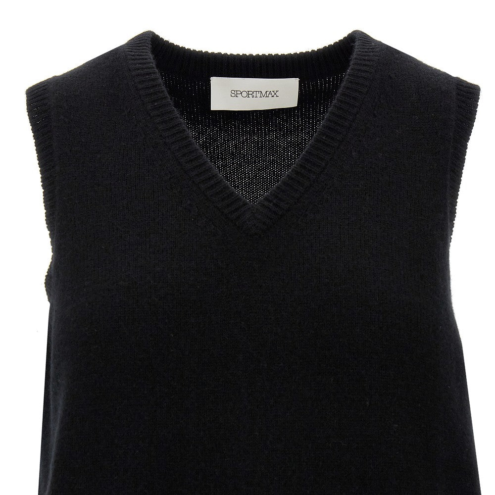 Wool and cashmere vest