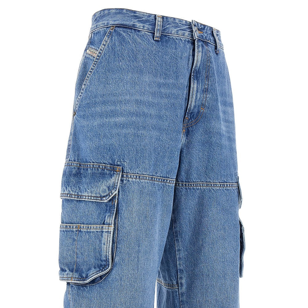 &#39;D-Fish 0kiag&#39; straight leg cargo jeans
