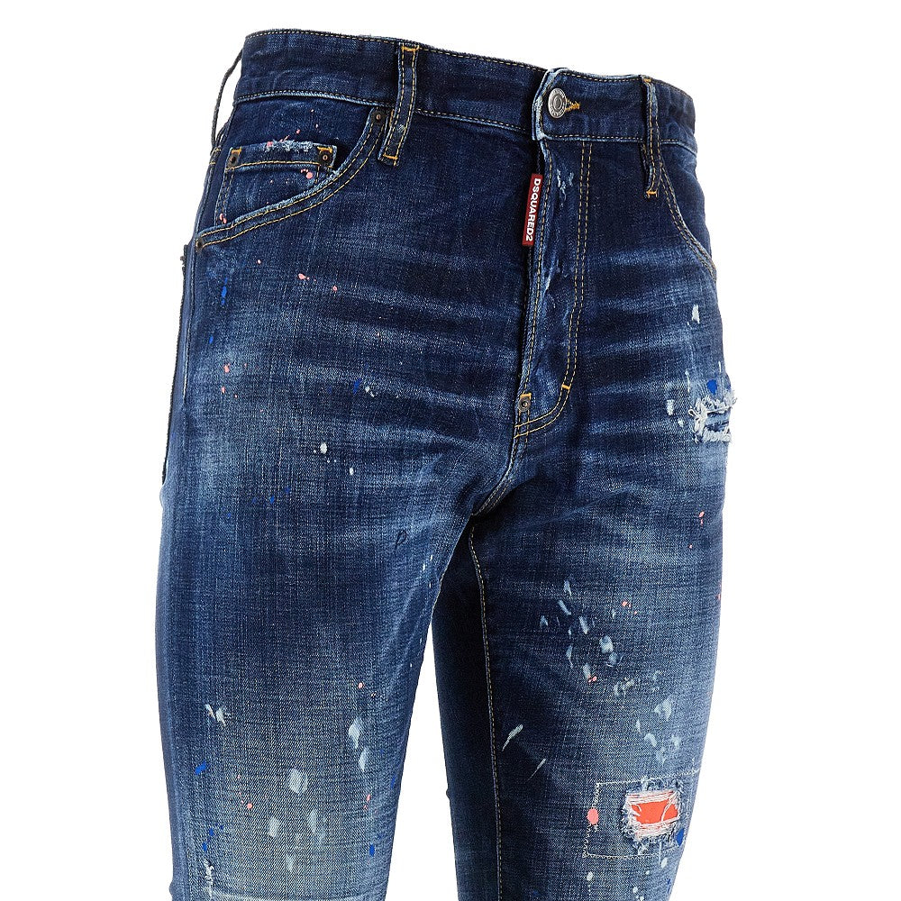 Jeans &#39;Cool Guy&#39; Dark Neon Splash Wash