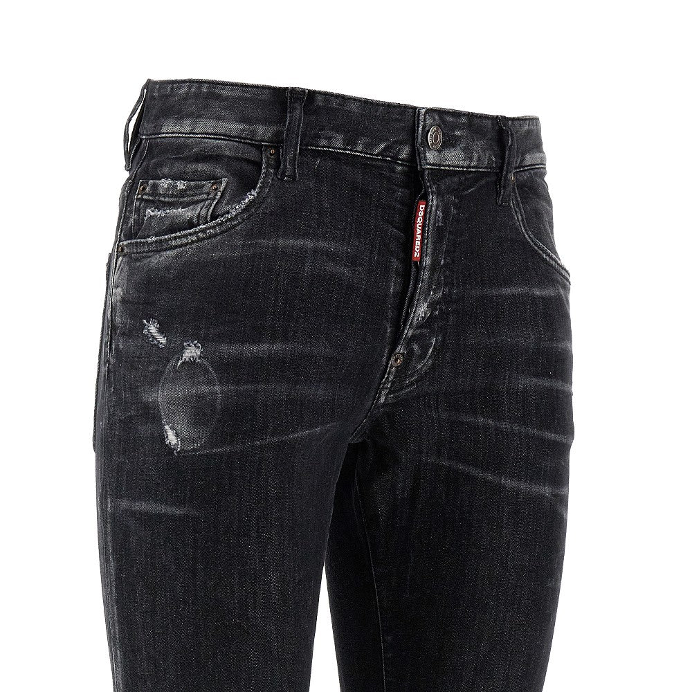 Black Clean Wash &#39;Skater&#39; jeans