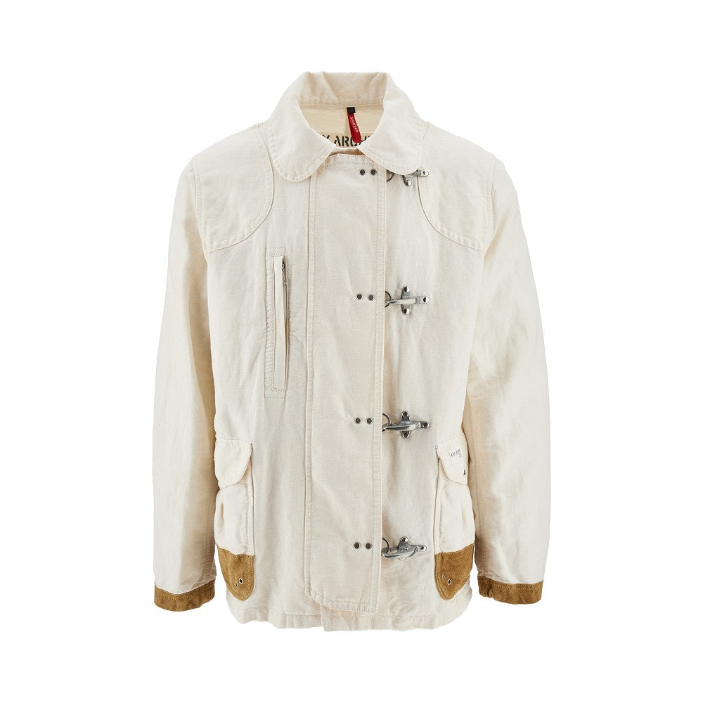 &#39;4 Ganci&#39; cotton and linen jacket