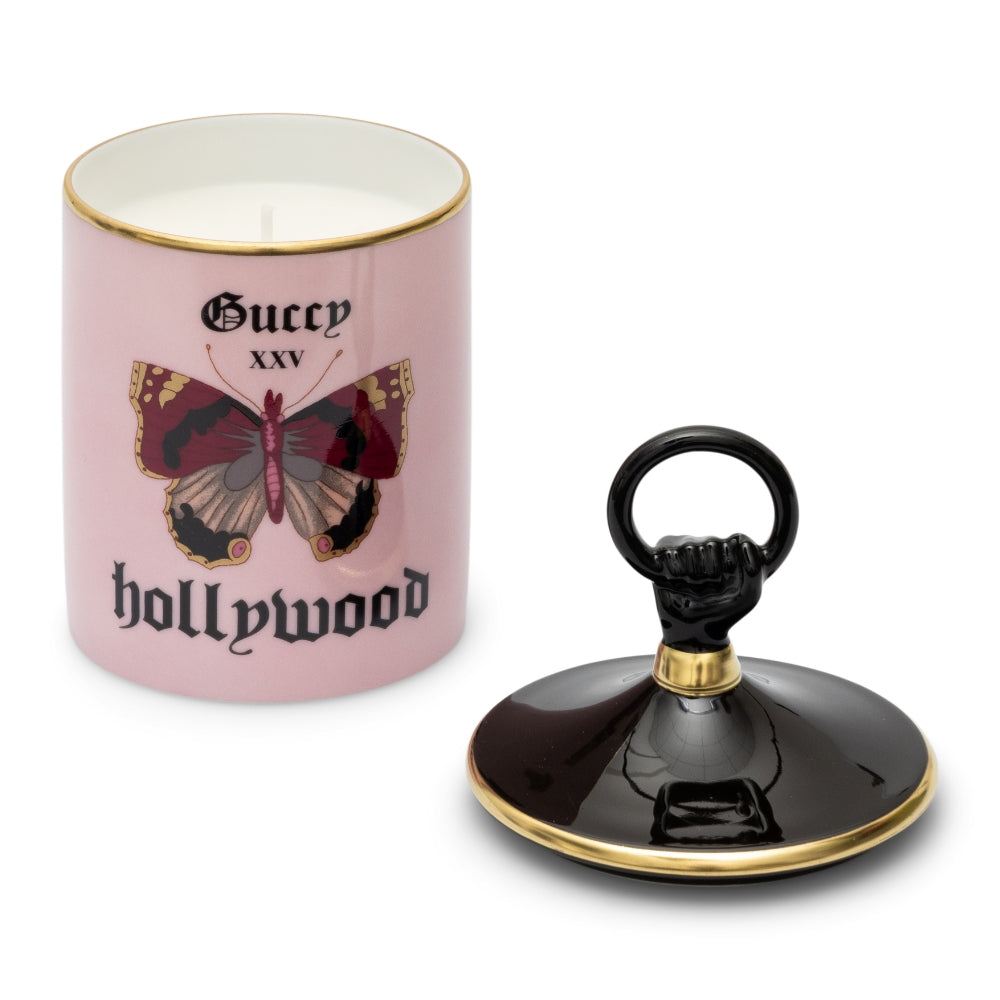 Freesia candle with Guccy Hollywood print