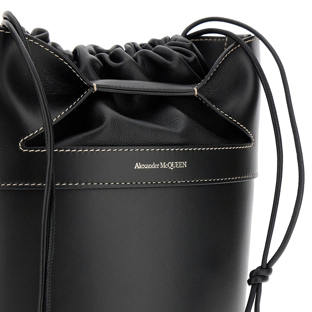 &#39;The Bucket Bow&#39; leather bag