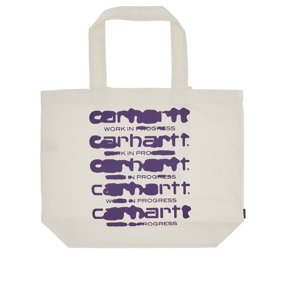 Large canvas tote bag with Ink Bleed print