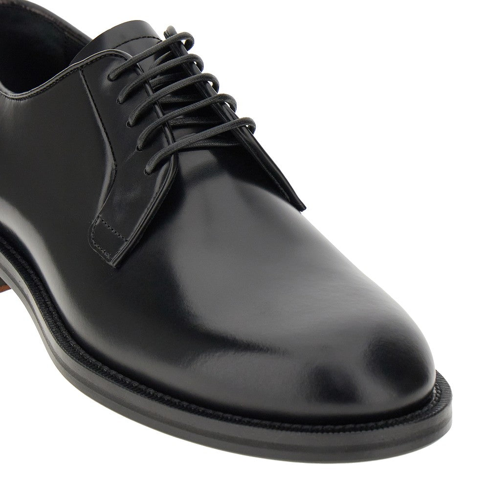 Brushed leather Derby shoes