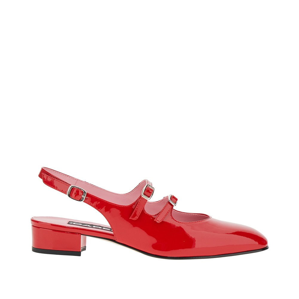 &#39;Peche&#39; patent leather Mary Jane pumps