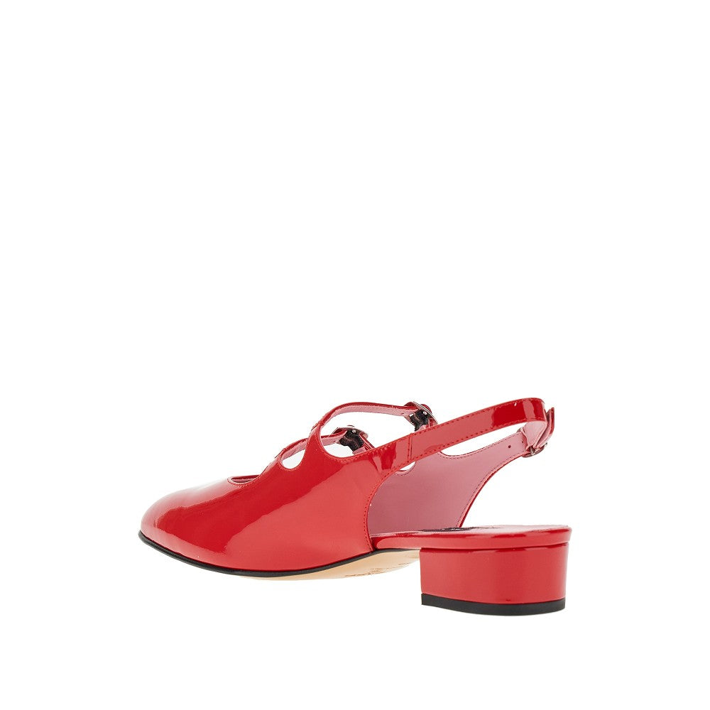 &#39;Peche&#39; patent leather Mary Jane pumps